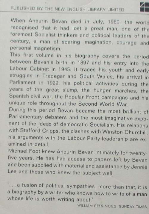 Aneurin Bevan - Volume 1