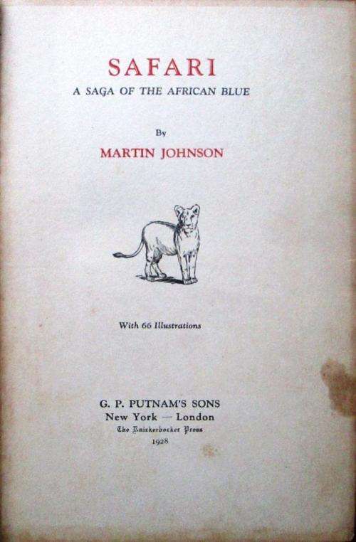 Safari a Saga of the African Blue