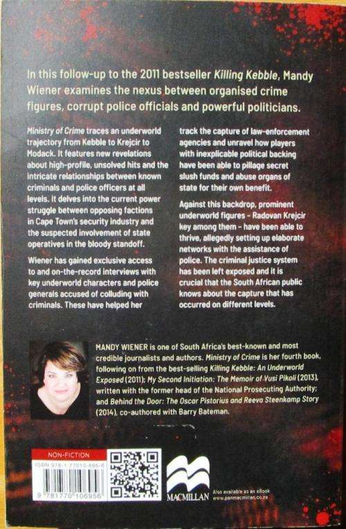 Ministry of Crime an Underworld Explored