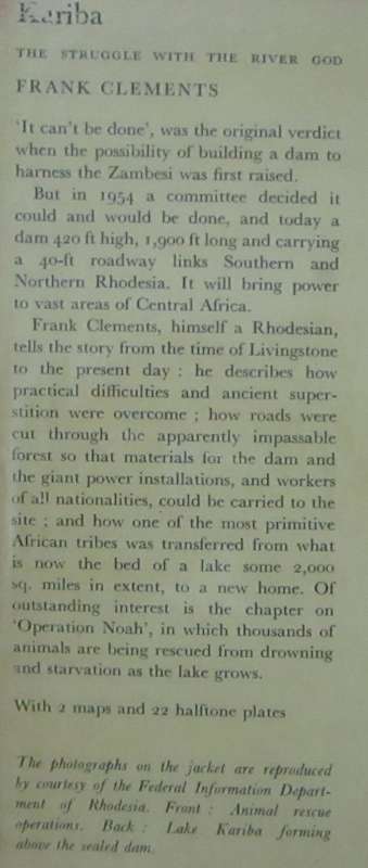 Kariba the Struggle with the River God