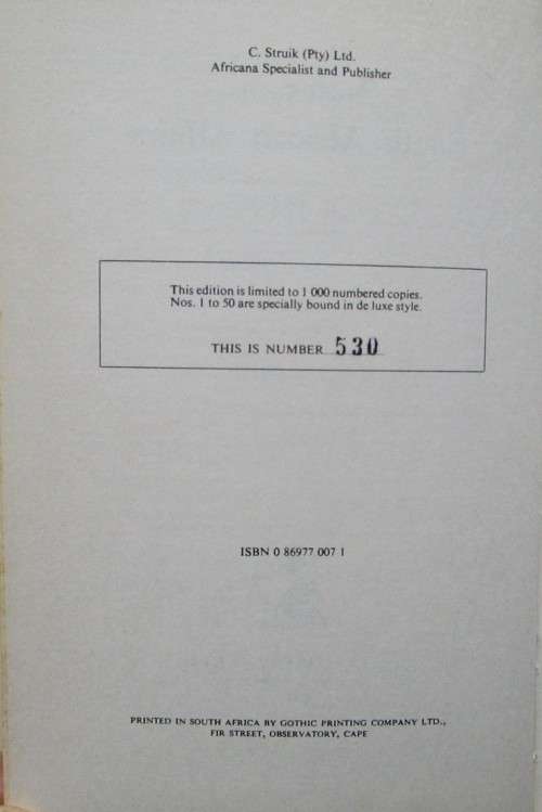Notes on South African Affairs