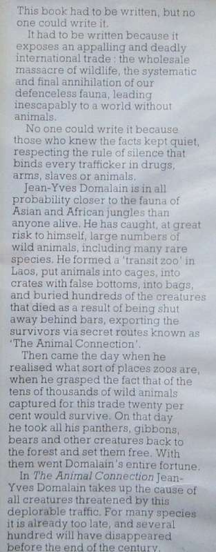 The animal connection: The confessions of an ex-wild animal trafficker