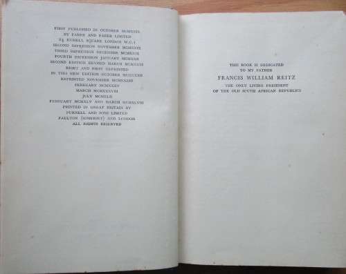 Deneys Reitz - 3 books Commando, No Outspan, Trekking On