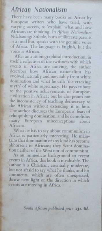 African Nationalism