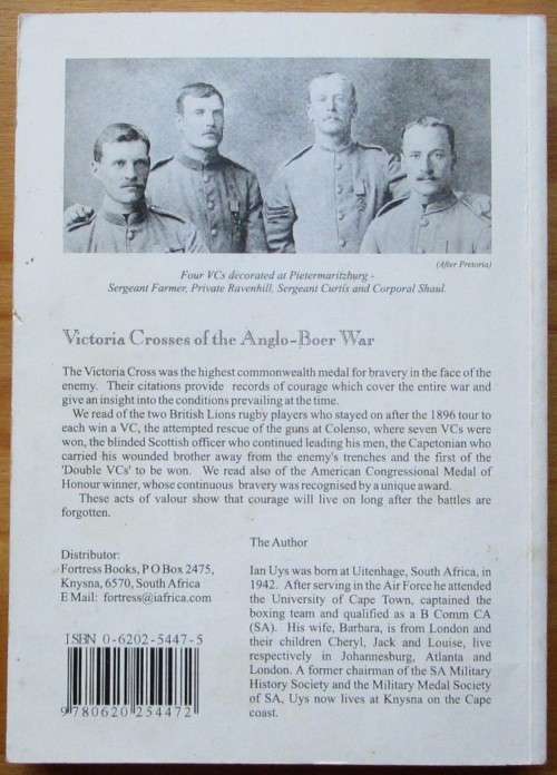 Victoria Crosses of the Anglo-Boer War
