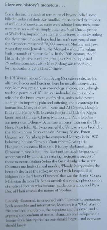 Monsters: history`s most evil men and women