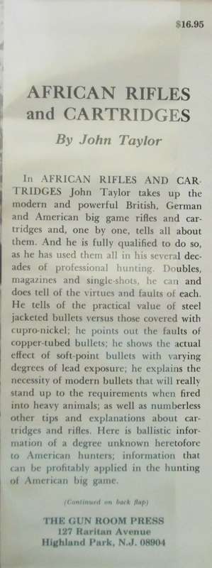 African Rifles and Cartridges