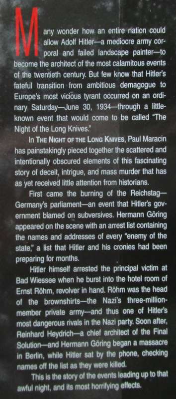 The Night of the Long Knives forty-eight hours that changed the history of the world