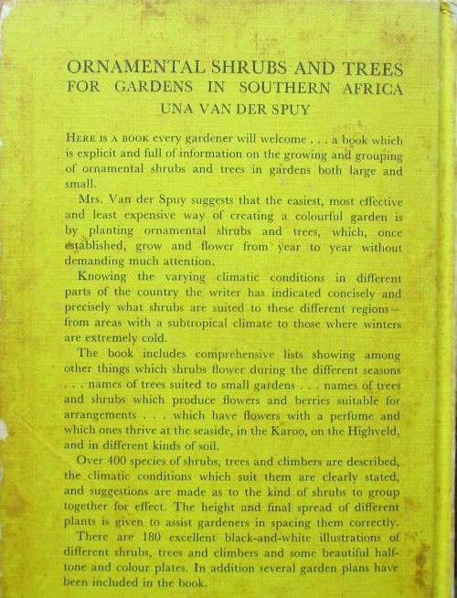 Ornamental Shrubs and Trees for South African Gardens