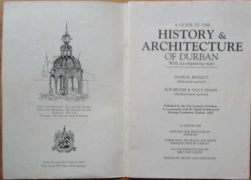 A Guide to the History & Architecture of Durban with accompanying maps