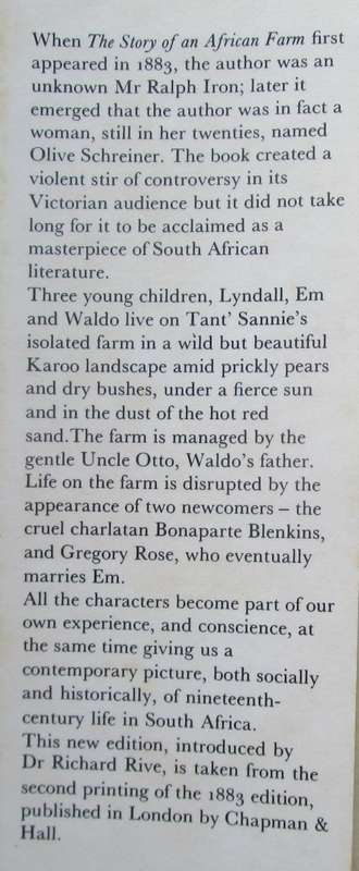 The Story of an African Farm