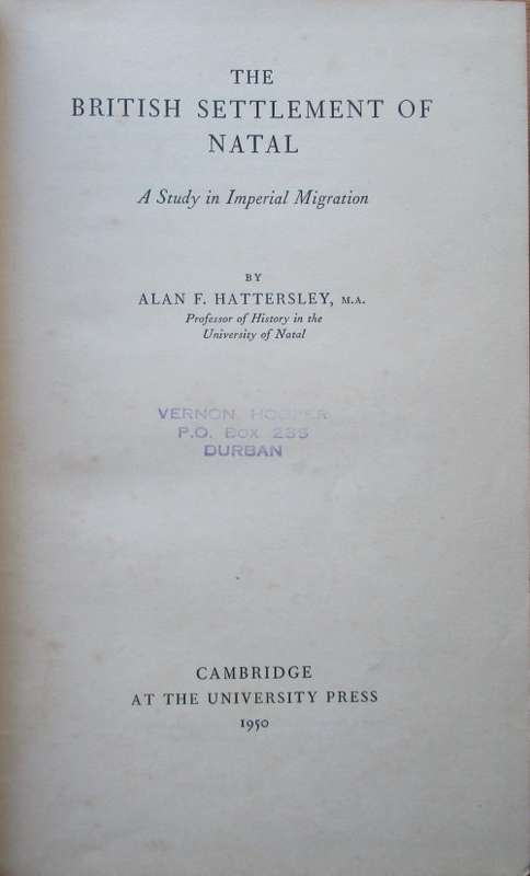 The British Settlement of Natal a Study in Imperial Migration