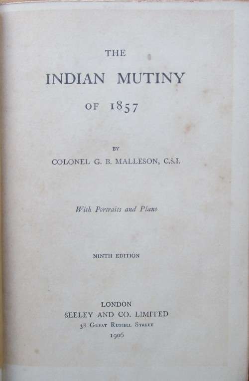 THE INDIAN MUTINY OF 1857