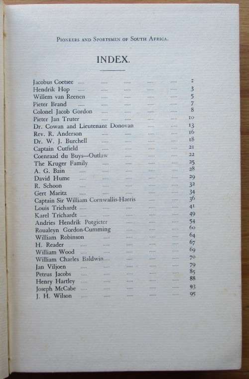 Pioneers and Sportsmen of South Africa 1760-1890
