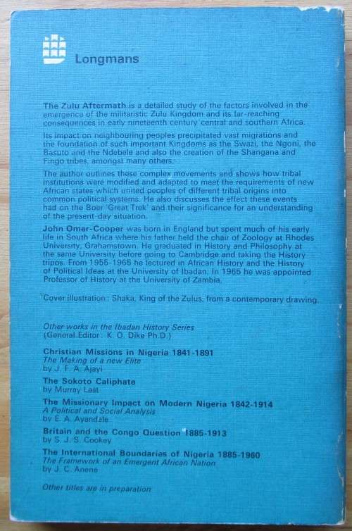 THE ZULU AFTERMATH a Nineteenth-Century revolution in Bantu Africa