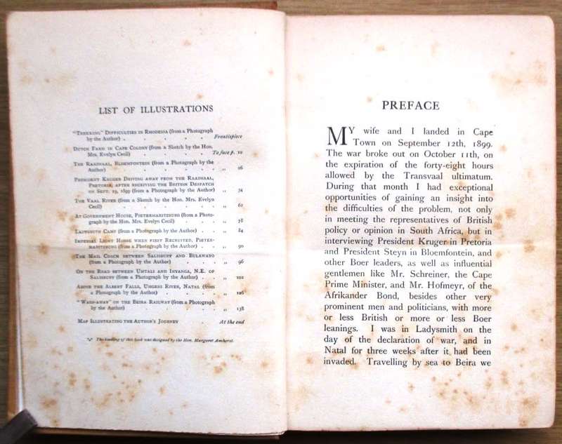 On the Eve of the War a Narrative of Impressions During a Journey in Cape Colony, the Free State, th