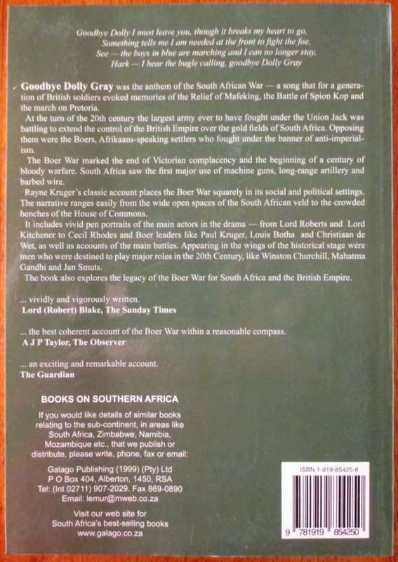 Goodbye Dolly Gray the Story of the Boer War