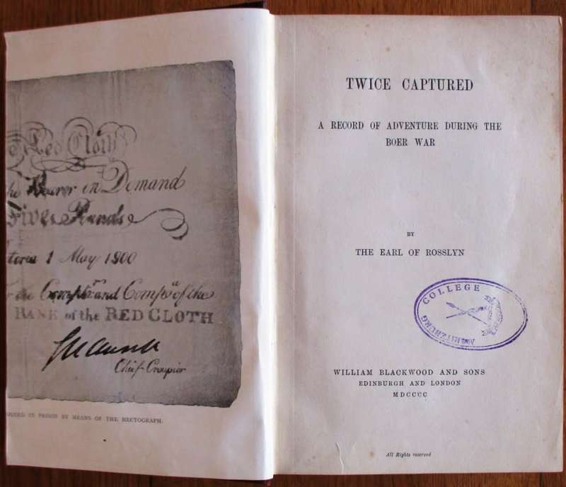 Twice Captured a Record of Adventure During the Boer War