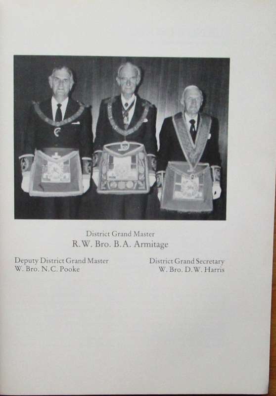 District Grand Lodge of Natal Centenary in celebration of one hundred years of District Grand Lodge