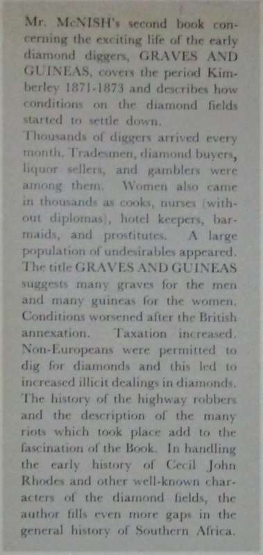 Graves and Guineas Kimberley 1871-1873