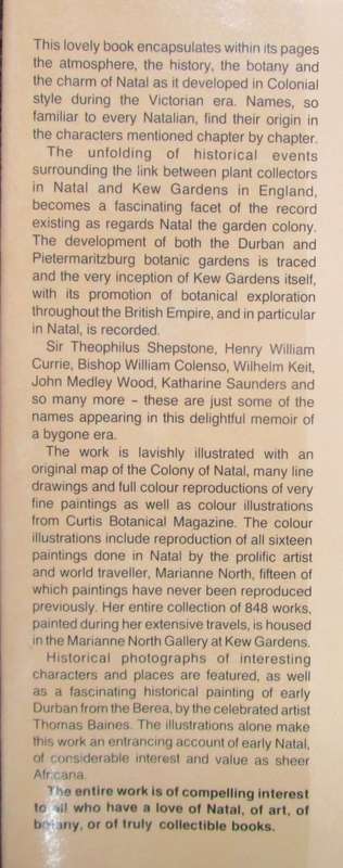 Natal the Garden Colony Victorian Natal and the Royal Botanic Gardens, Kew
