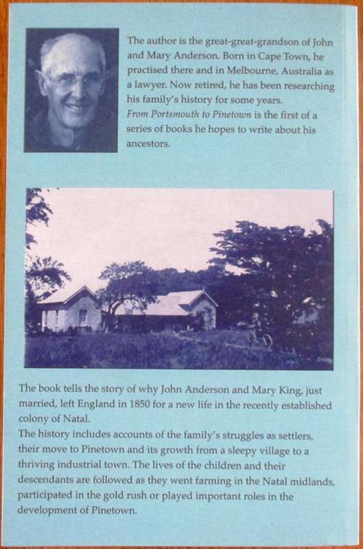 From Portsmouth to Pinetown the Story of John and Mary Anderson and Their Descendants