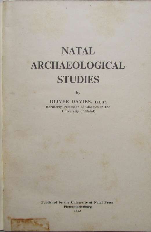 Natal Archeological Studies