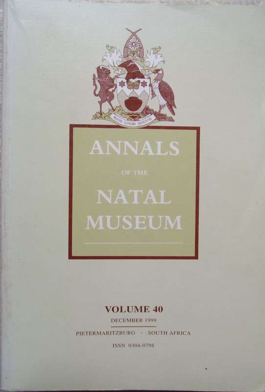 Annals of the Natal Museum Volume 40