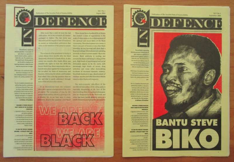 IN DEFENCE Vol. 1 No. 1 & No. 2