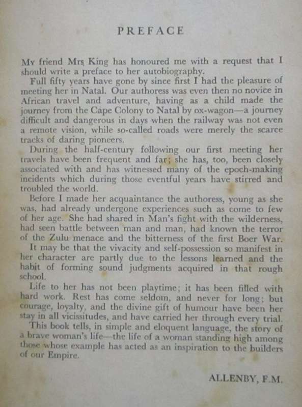 Sunrise to evening star. My seventy years in South Africa