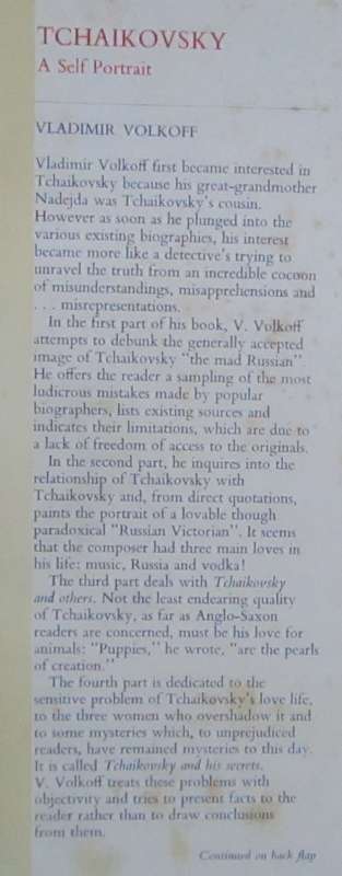 Tchaikovsky a Self Portrait