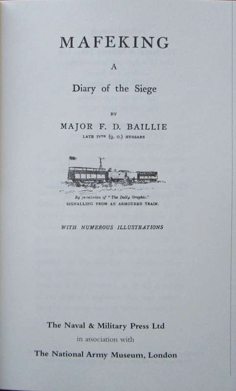 Mafeking: A Diary of the Siege