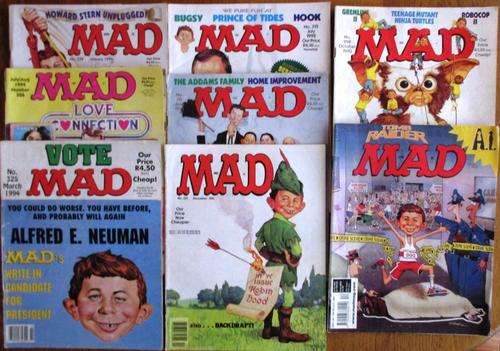 8 MAD MAGAZINES