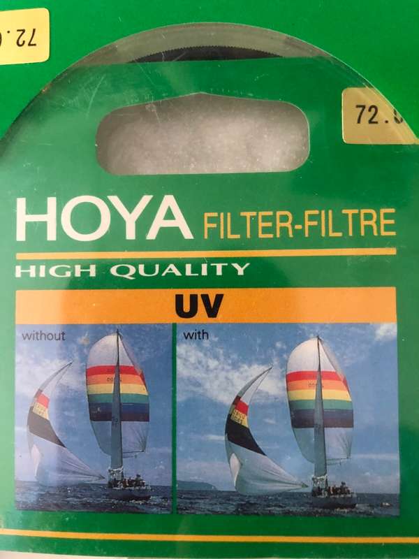Hoya 72mm UV Filter. Brand new