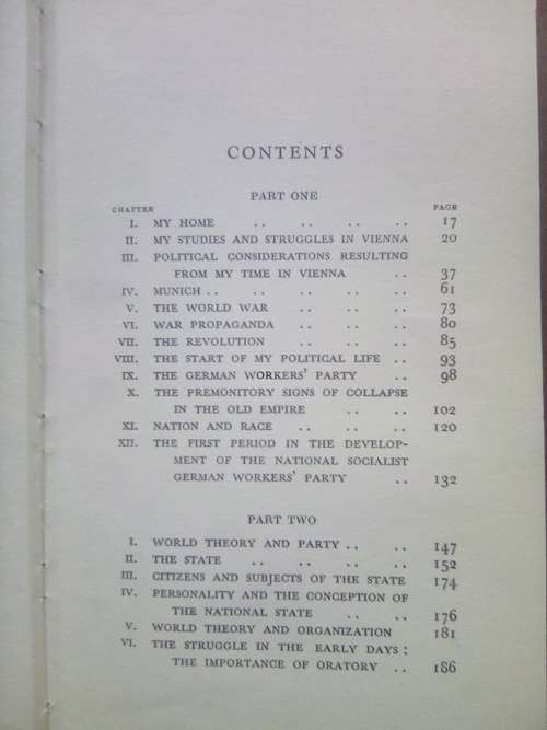 MEIN KAMPF `MY STRUGGLE` BY ADOLF HITLER - EARLY ENGLISH TRANSLATION, PATERNOSTER LIBRARY.