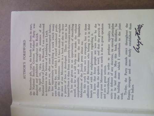 MEIN KAMPF `MY STRUGGLE` BY ADOLF HITLER - EARLY ENGLISH TRANSLATION, PATERNOSTER LIBRARY.