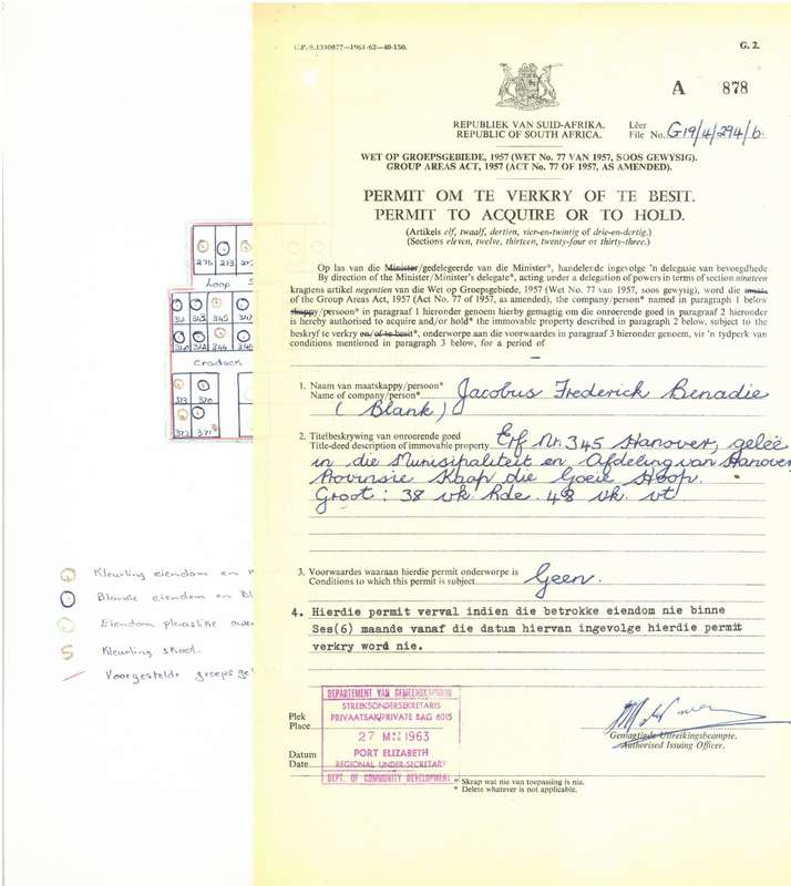 GROUP AREAS ACT, 1957 - RARE POLITICAL HISTORY DOCUMENTS!