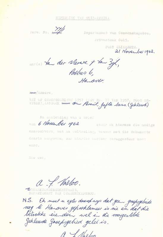 GROUP AREAS ACT, 1957 - RARE POLITICAL HISTORY DOCUMENTS!