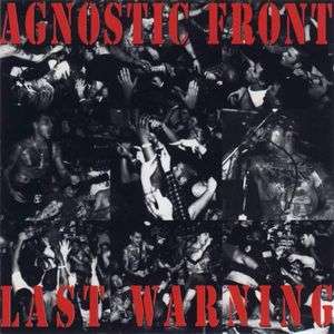 AGNOSTIC FRONT Last Warning DUTCH Import Cat#: RR 9078-2