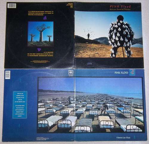 PINK FLOYD Momentary Lapse of Reason LP + A Delicate Sound of Thunder 2LP Vinyl LPs
