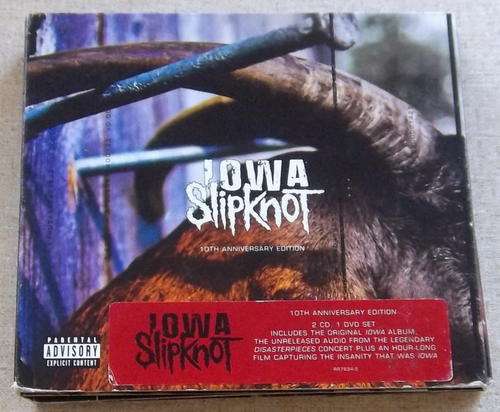 SLIPKNOT IOWA 10th Anniversary Double CD + DVD Edition