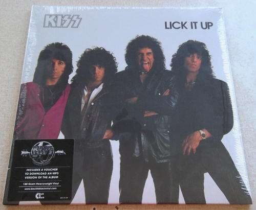KISS Lick It Up Vinyl Sealed Includes Download 180 gram Heavyweight Vinyl