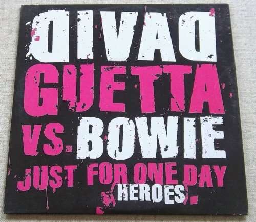 DAVID GUETTA VS. DAVID BOWIE Just for One Day (Heroes) Promo Cardsleeve