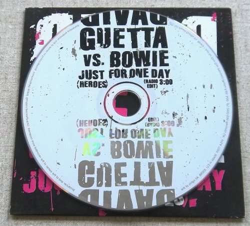 DAVID GUETTA VS. DAVID BOWIE Just for One Day (Heroes) Promo Cardsleeve