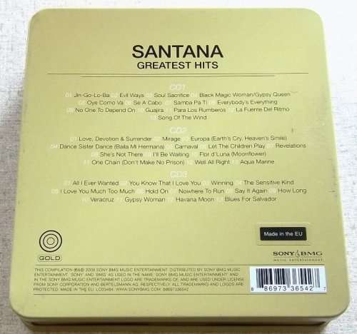 Carlos SANTANA Gold Greatest Hits 3 CD in Metal box