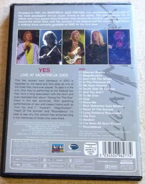 YES Live At Montreux 2003