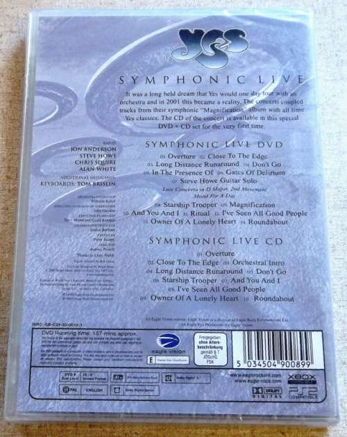 YES Symphonic Live DVD+CD Collectors` Edition