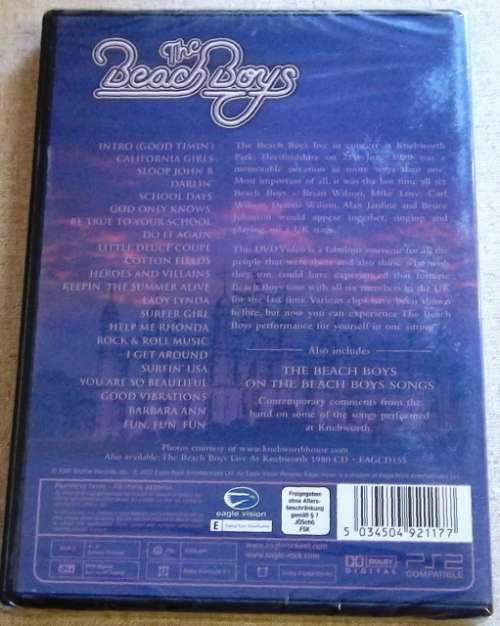 THE BEACH BOYS Live At Knebworth DVD