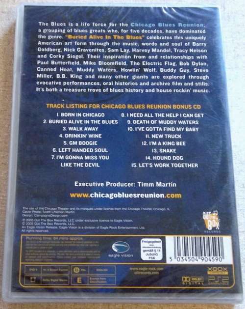 CHICAGO BLUES REUNION Buried Alive in the Blues DVD+CD