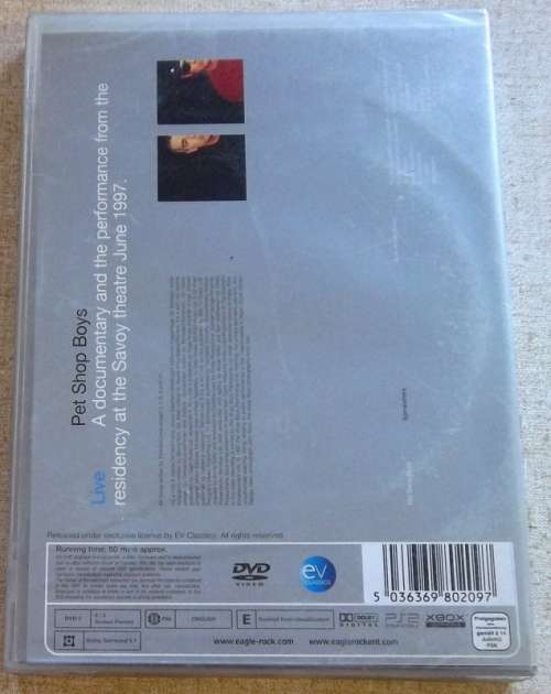 PET SHOP BOYS Somewhere (Pet Shop Boys In Concert) DVD